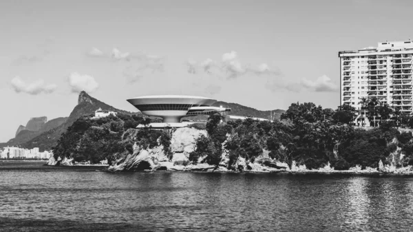 Museo Arte Contemporanea Niteroi Stato Progettato Dal Famoso Architetto Brasiliano — Foto Stock