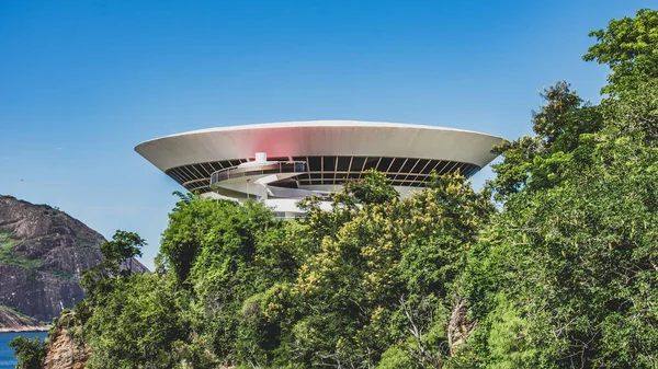 Museo Arte Contemporáneo Niteroi Fue Diseñado Por Reconocido Arquitecto Brasileño —  Fotos de Stock