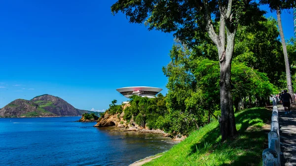 Museo Arte Contemporanea Niteroi Stato Progettato Dal Famoso Architetto Brasiliano — Foto Stock