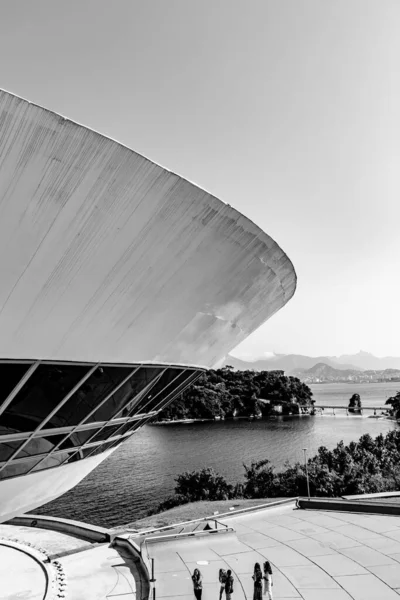 Museo Arte Contemporáneo Niteroi Fue Diseñado Por Reconocido Arquitecto Brasileño —  Fotos de Stock