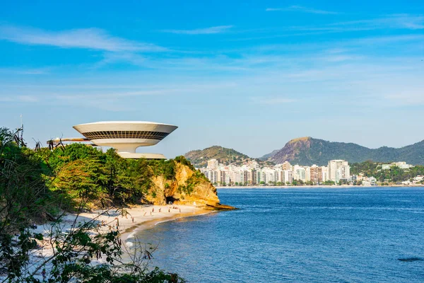 Museo Arte Contemporanea Niteroi Stato Progettato Dal Famoso Architetto Brasiliano — Foto Stock