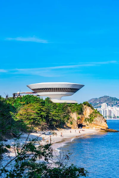 Museo Arte Contemporáneo Niteroi Fue Diseñado Por Reconocido Arquitecto Brasileño —  Fotos de Stock