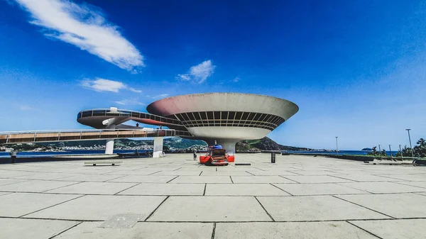 Das Museum Für Zeitgenössische Kunst Niteroi Wurde Vom Renommierten Brasilianischen — Stockfoto