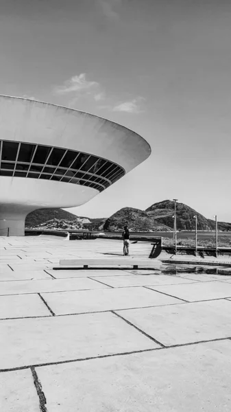 Het Museum Voor Hedendaagse Kunst Niteroi Ontworpen Door Beroemde Braziliaanse — Stockfoto