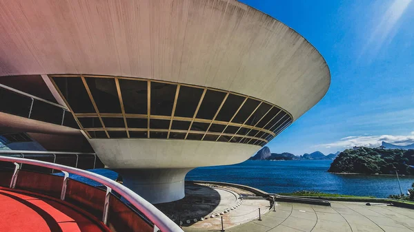 Museo Arte Contemporáneo Niteroi Fue Diseñado Por Reconocido Arquitecto Brasileño —  Fotos de Stock