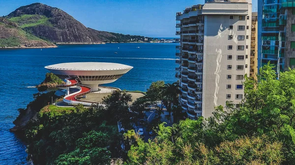 Музей Сучасного Мистецтва Нітрої Був Розроблений Відомим Бразильським Архітектором Оскаром — стокове фото