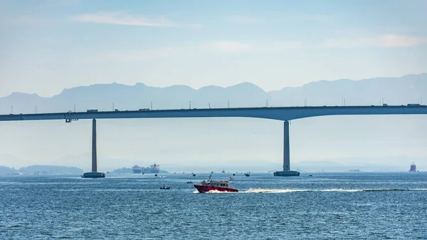 Elnök Costa Silva Híd Ismertebb Nevén Rio Niteroi Híd Leghosszabb — Stock Fotó