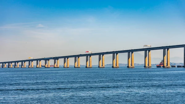 Elnök Costa Silva Híd Ismertebb Nevén Rio Niteroi Híd Leghosszabb — Stock Fotó