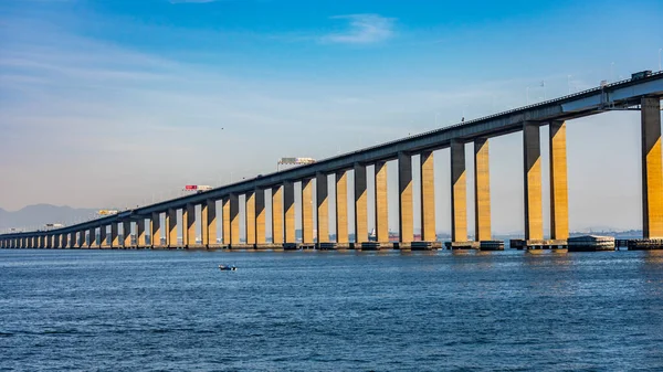 Elnök Costa Silva Híd Ismertebb Nevén Rio Niteroi Híd Leghosszabb — Stock Fotó