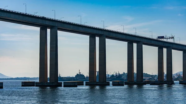 Presidente Costa Silva Bridge Mer Känd Som Rio Niteroi Bridge — Stockfoto