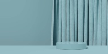 Soyut arkaplan, sahne geometrisi şekilli podyumu ürün gösterimi için düzenleyin. 3B görüntüleme