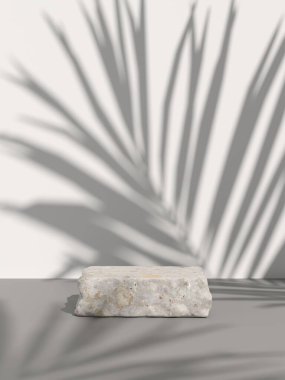 Soyut arkaplan, sahne geometrisi şekilli podyumu ürün gösterimi için düzenleyin. 3B görüntüleme