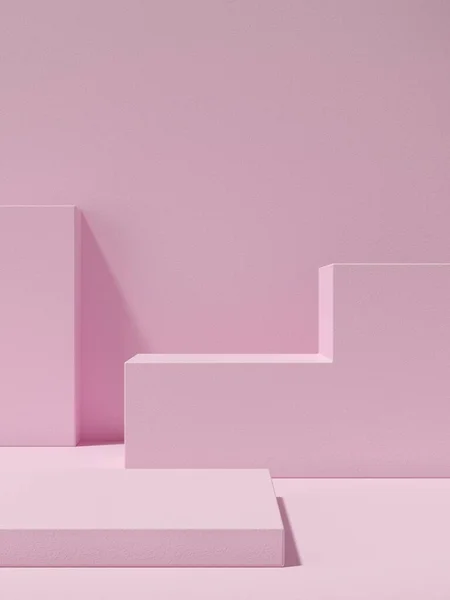 Abstrakcyjne Tło Makieta Geometrii Sceny Podium Wyświetlania Produktu Renderowanie — Zdjęcie stockowe
