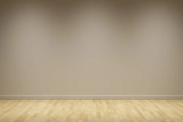 White wall background with wood floor night scene