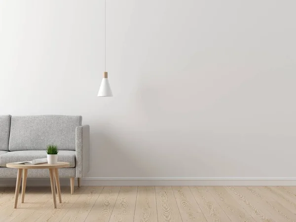 Interior Living Modern Mock Scene Empty Space Text — Stock Photo, Image