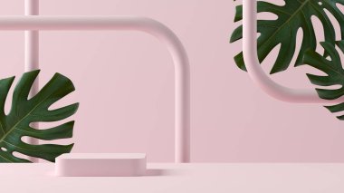 Soyut arkaplan. Süslemek için tuğla duvarlı pembe neon ışık. Parti, indirim, kutlama. 3d oluşturma