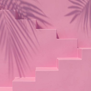 Soyut arkaplan, ürün gösterimi için podyum geometri şekilli sahneyi taklit et. 3B görüntüleme