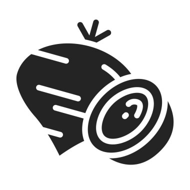 Pancar pancarı simgesi. Sağlıklı, organik yiyecekler. Düzgün beslenme. Doğal sebze. İzole vektör elementi. Web sayfası, mobil uygulama, tanıtım için resim çizelgesi.