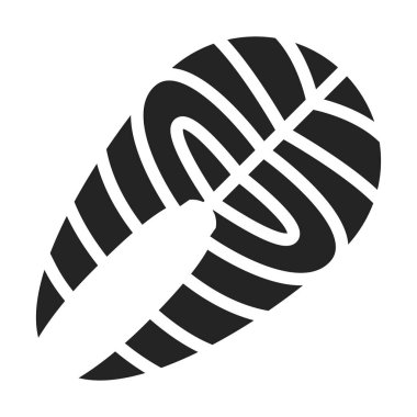 Biftek kırmızısı siyah kabartma simgesi. Deniz ürünleri. Protein, fosfor, yağ kaynağı. İzole vektör elementi. Web sayfası, mobil uygulama, tanıtım için resim çizelgesi.