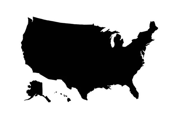 American Map Gray Tone White Background Illustration Texted Symbols Usa — 스톡 벡터