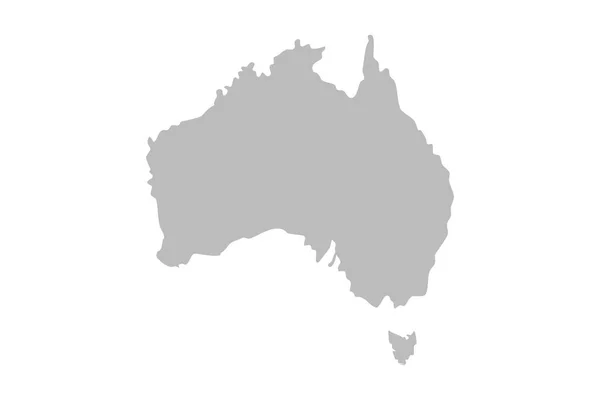 Australia Mappa Sfondo Bianco Illustrazione Strutturato Simboli Australia Illustrazione Vettoriale — Vettoriale Stock