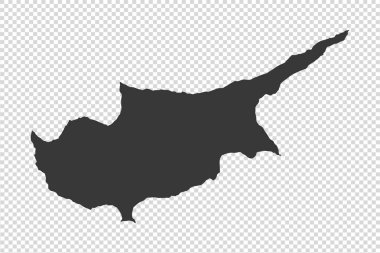 Png veya şeffaf arkaplan üzerindeki gri tonlu Kıbrıs haritası, illüstrasyon, doku, Kıbrıs Sembolleri, vektör illüstrasyonu
