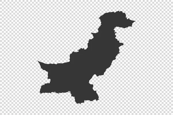 Pakistan Mappa Con Tono Grigio Sfondo Png Trasparente Illustrazione Strutturato — Vettoriale Stock
