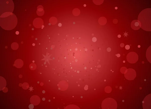 红色Bokeh背景 情人节 圣诞节 带有圆点 抽象形状 文本空间 矢量图解的卡片闪光纹理 — 图库矢量图片