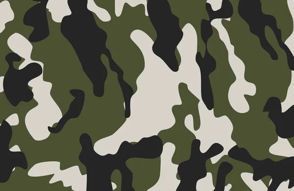 Military Camouflage Seamless Patterns Vector Illustration — Stock Vector
