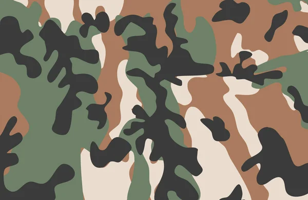 Askeri Kamuflaj Kusursuz Desenler Vektör Illüstrasyonu — Stok Vektör