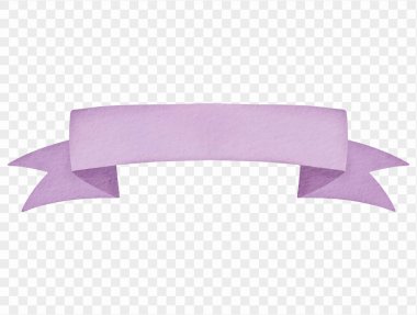 Suluboya mor kurdele pankartı ürkütücü cadılar bayramı dekorasyon vektörü.