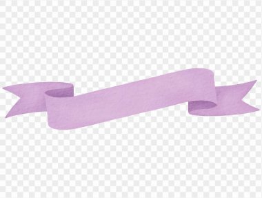 Suluboya katlanmış mor kurdele sancak gotik cadılar bayramı vektörü.