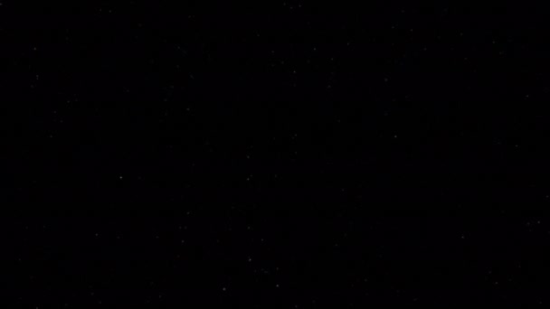 Animation Von Sternen Die Nachts Blinzeln Dunkler Sternenhimmel Mit Verblassten — Stockvideo