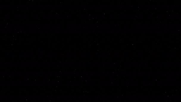 Animation Stars Blinking Night Dark Starry Sky Faded Dark Clouds — стокове відео