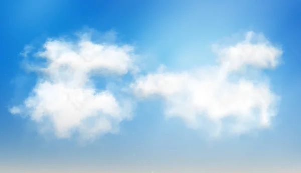 Beyaz Bulutlu Mavi Gök tasviri Yaz 01 'de Gün Işığında 