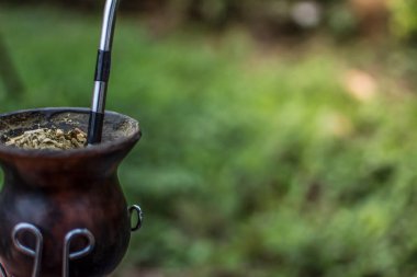Bir bardak dost, yakın plan, yerba mate