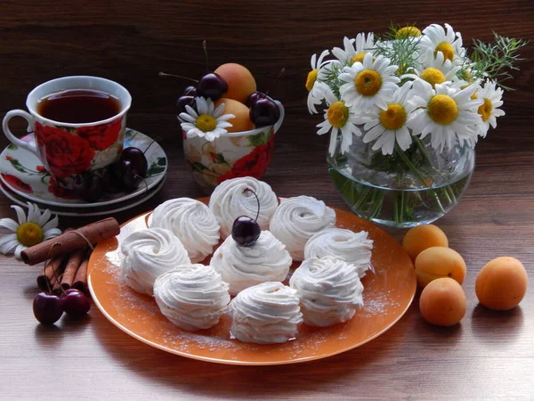 Marshmallow Fruta Agar Agar Con Sabor Albaricoque — Foto de Stock