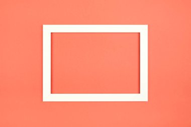 Boş resim çerçevesi dokulu pastel renkli arka plan üzerinde. Soyut minimalist kompozisyon