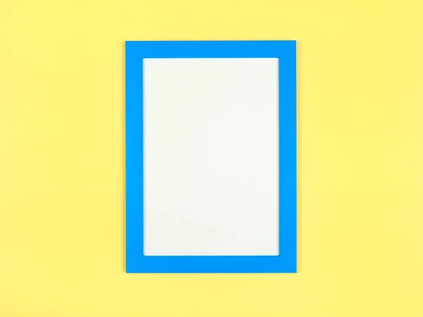 Fondo Minimalista Texturizado Color Pastel Plano Con Marco Imagen Vacío — Foto de Stock