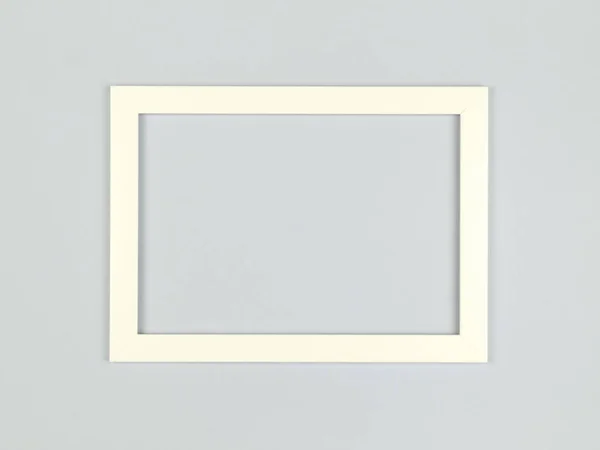 Empty Picture Frame Textured Pastel Colored Background Abstract Minimalist Composition Stock Image