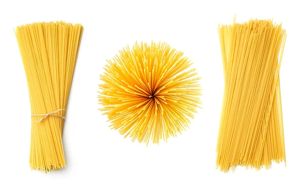 Sammlung Von Spaghetti Isoliert Auf Weißem Hintergrund Set Aus Mehreren — Stockfoto