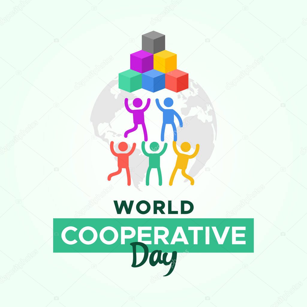 World Cooperative Day Vector Design Illustration