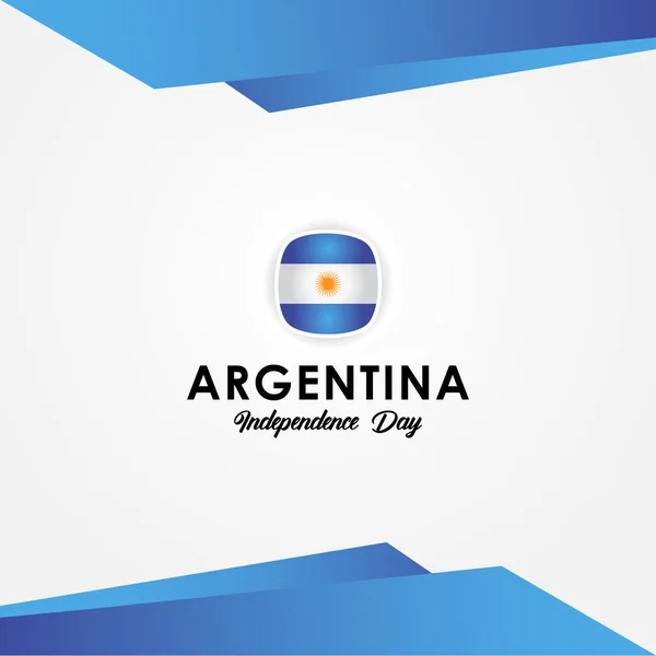 Dia Independência Argentina Vector Design Illustration — Vetor de Stock