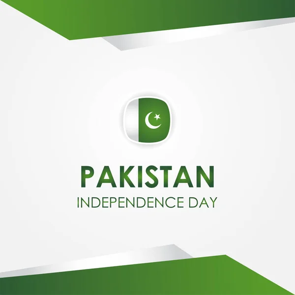 Pakistan Independence Day Vector Illustration — Stock Vector