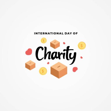 Dünya Hayırseverlik Günü Vektör Tasarımı Çizimi