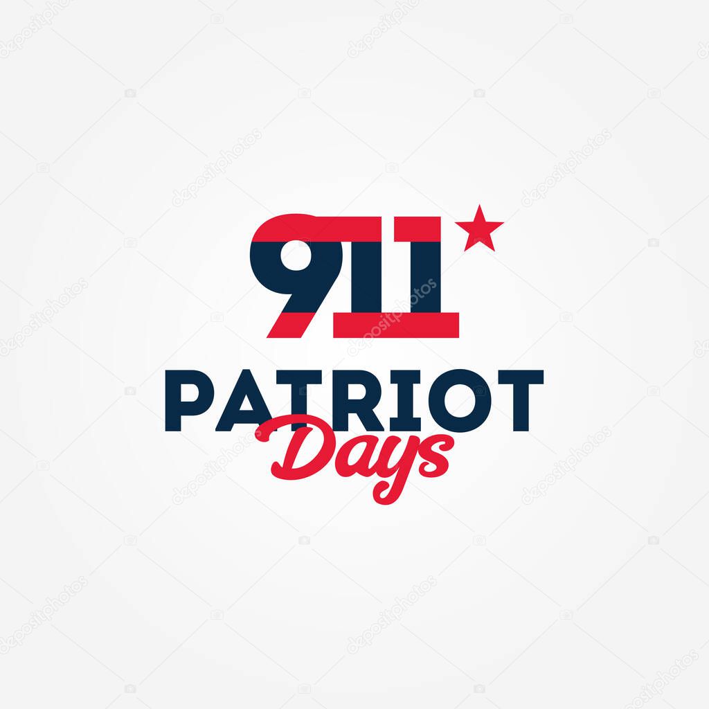 Happy Patriot Day Vector Design Illustration