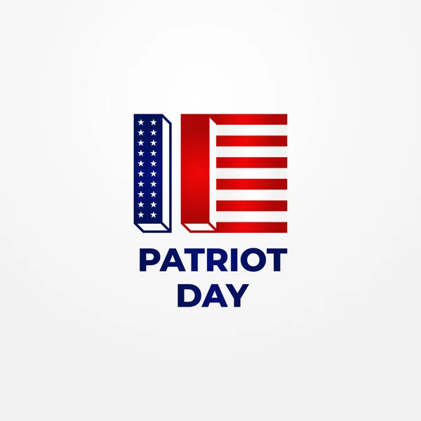 Happy Patriot Day Vector Design Illustration — Stock Vector