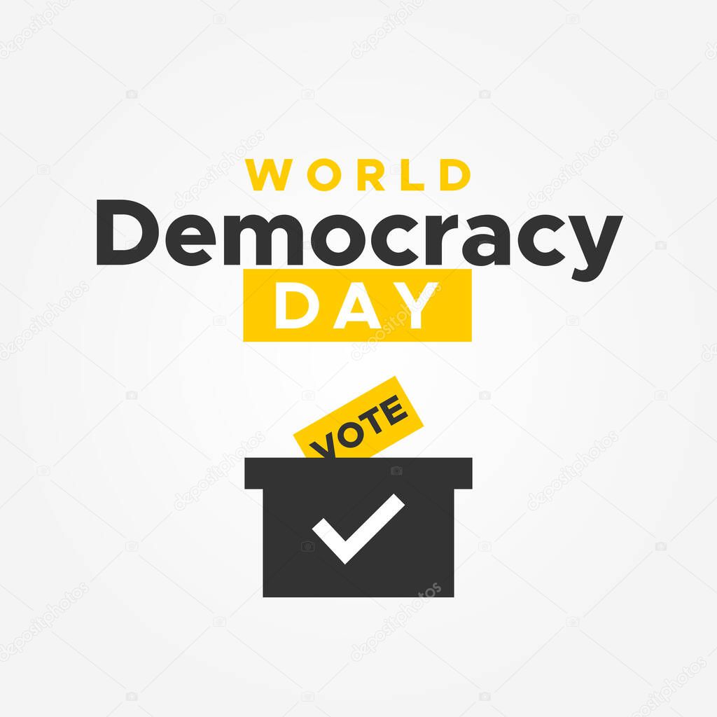 World Democracy Day Vector Design Illustration