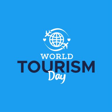 Dünya Turizm Günü Vektör Tasarımı Çizimi