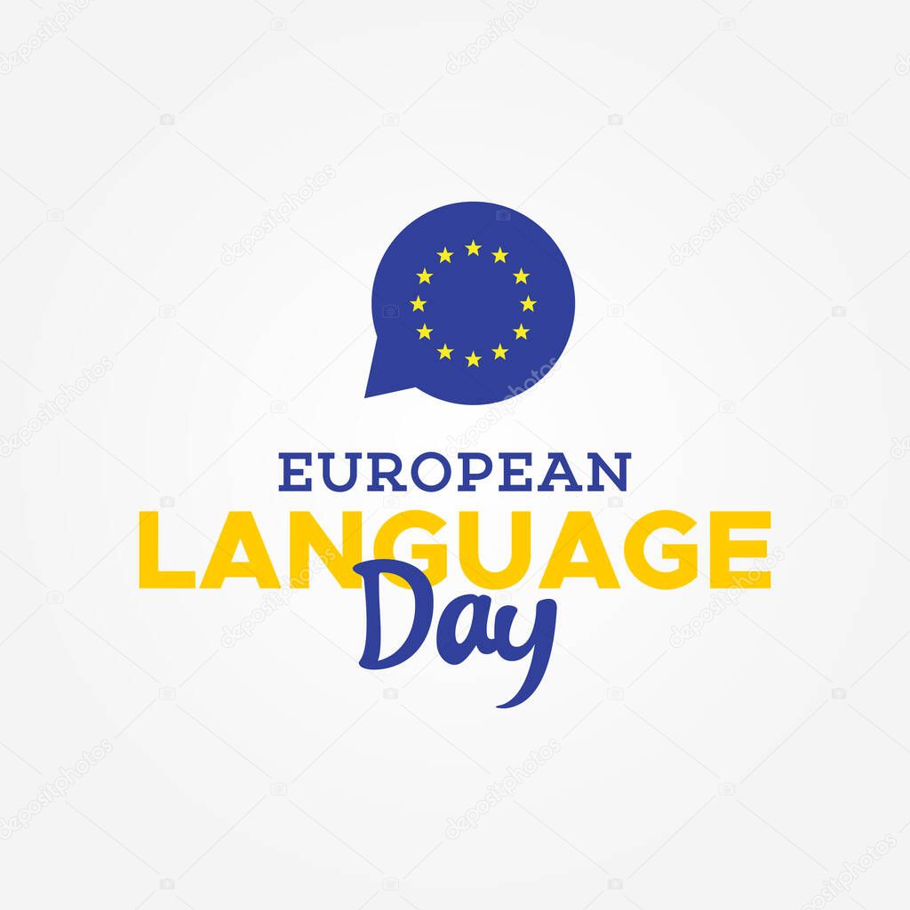 European Day Of Language Vector Design Illustration